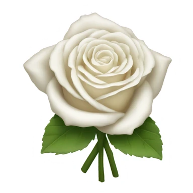 White rose flower bouquet sticker