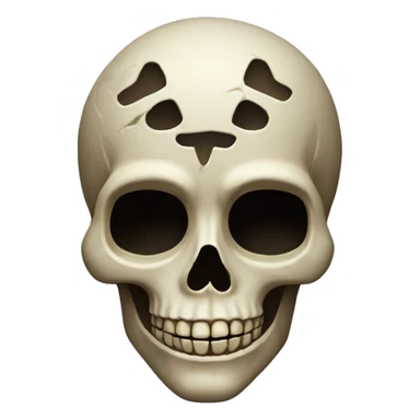 Mexican deathmask skull sticker
