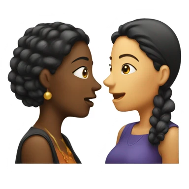 two women gossiping sticker