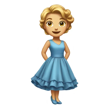 curtsy in dress sticker