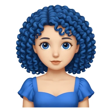 Kumral kıvırcık saçlı güzell kızz  sticker