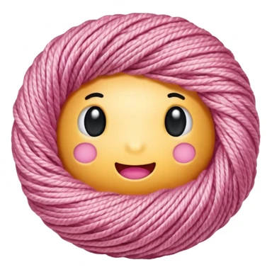 light pink yarn sticker