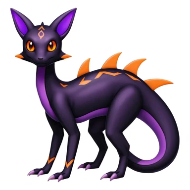 Salazzle-Salandit-Umbreon-Fakémon-hybrid-creature (full body)  sticker