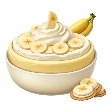 banana pudding in a bowl sticker