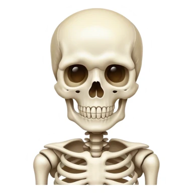 The skeleton that says silent sticker