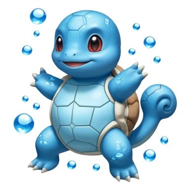 glitter pokemon squirtle sticker