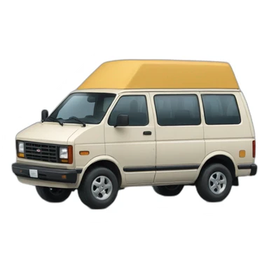 NISSAN 1986 STANZA Blue van van sticker