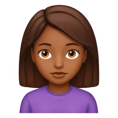 A girl with brow sticker