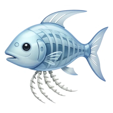 fish bones sticker