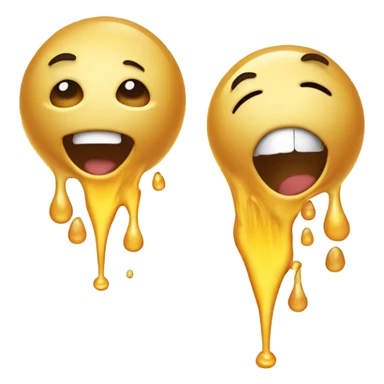 Vomiting honey happy sticker