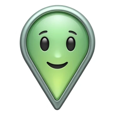 pin, pnned, light green sticker