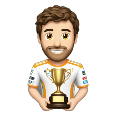 fernando-alonso-with-a-trophee sticker