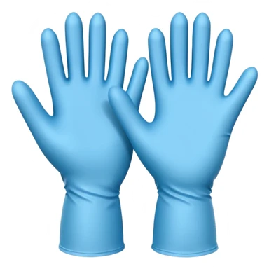 medical gloves object icon, latex gloves pair, 3D cartoon, mobile game icon style, centered, clean background, no text, no watermark
 sticker