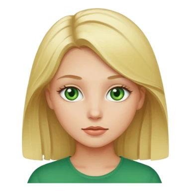 Una ragazza bionda con occhi verdi  sticker