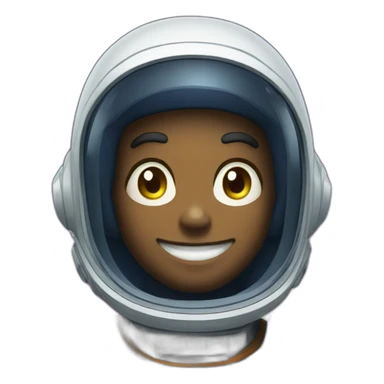 Anime space men emoticon shows class and smiles sticker