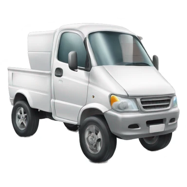 Squated white truck with big silver rims sticker