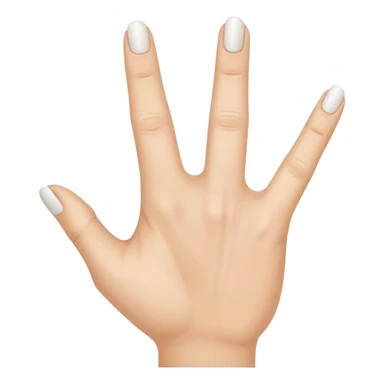 Solid White color Shh finger and hand emoji sticker