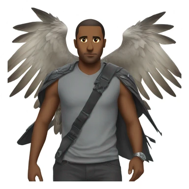 Falcon carrying a lambo with its talons sticker