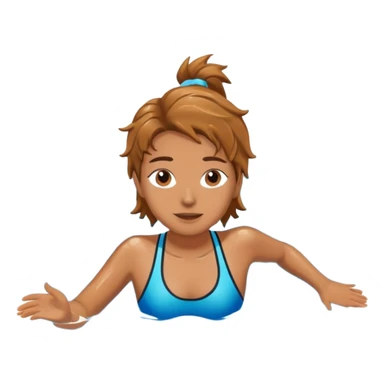 person swimming in a pool sticker