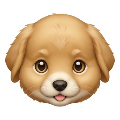 Golden Baby puppy face 🐶 sticker