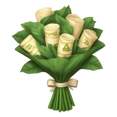 old money bouquet sticker