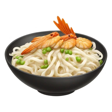 Flat rice noodles with wings sticker