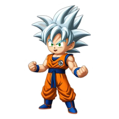 son goku contre végéta sticker