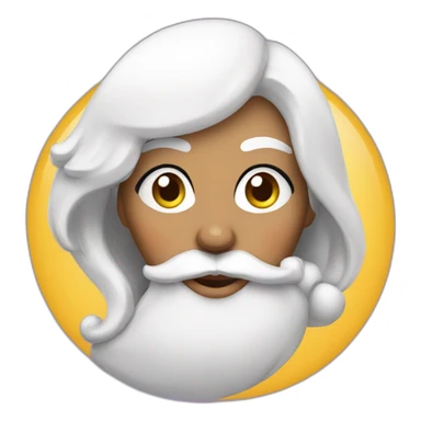 Mrs. Claus With Beard sticker