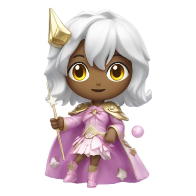 Magical girl Anime figurine  sticker