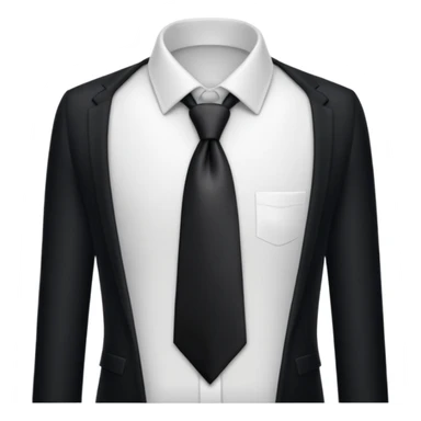 black necktie sticker