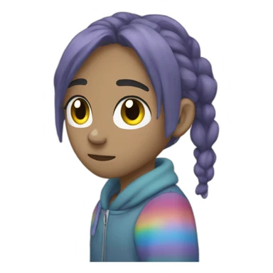 Arc en ciel triste sticker