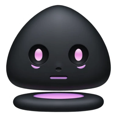 pastel goth black object sticker