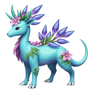 Meganium-Amaura-Suicune-fakemon (full body) sticker