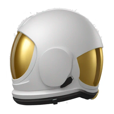 astronaut helmet only with gold visor sticker