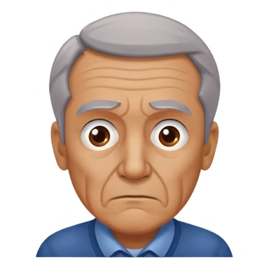 abuelo de pueblo serio y desconfiado. estilopaco martinez soria sticker