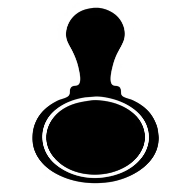 red stamp, circular, classic stamp look, bold red, slightly distressed edges, no text sticker