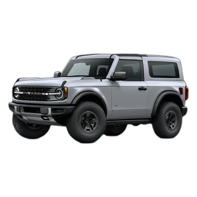 Grey 2022 4 door ford bronco sticker