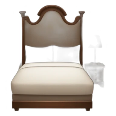Romantic hotel bed sticker