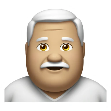 huge fat man sticker