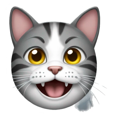 Swearing cat sticker