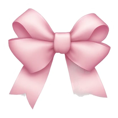 Light pink bow sticker