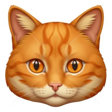orange cat missing his right eye sticker