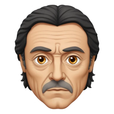 Ian McShane with grey eyes sticker