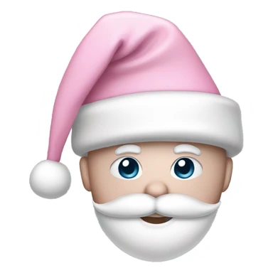 light pink santa hat sticker