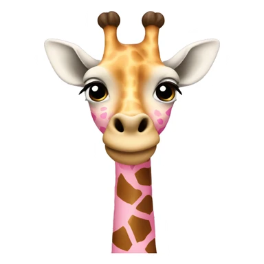 giraffe in a pink shirt sticker