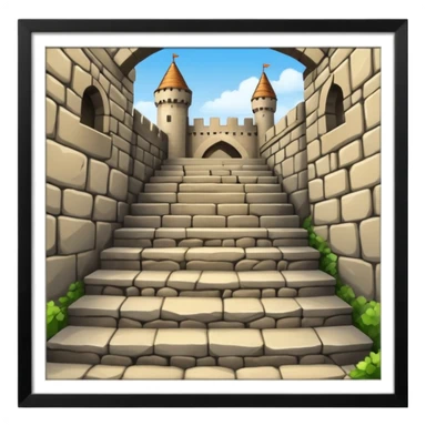 stairs castle  sticker