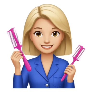 Salon owner a girl sticker