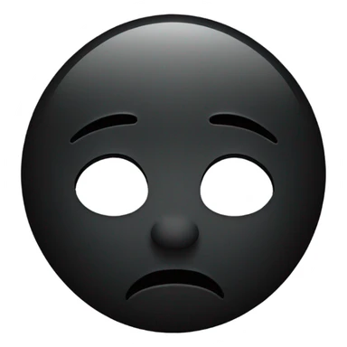 Black proud crying emoji sticker