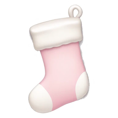  light pink Christmas stocking sticker