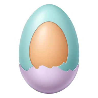Cosmetic egg sticker